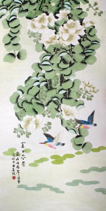 【已售】凌雪四尺工笔国画《夏日芬芳》