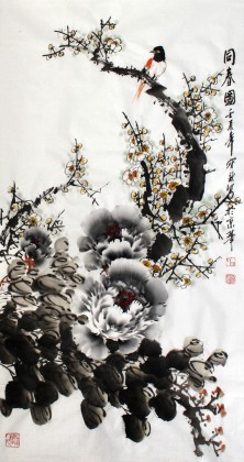 【已售】王宝钦精品三尺作品《同春图》(询价)