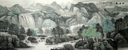 【已售】小六尺国画山水《山居图》