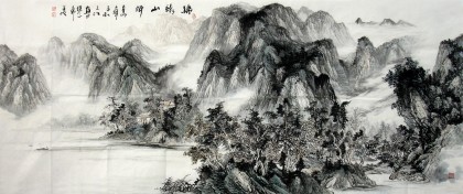 中国山水画（1986年、北京で購入） kougabunkaten_sh0020