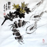 【已售】张春奇三尺斗方餐厅画《丰秋》