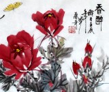 【已售】张春奇三尺斗方画《春醉》（询价）