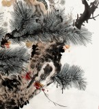 【已售】名家王宝钦精品三尺《高瞻》已裱轴（询价）