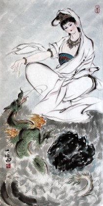 【已售】辽宁美协王一鸣三尺佛像