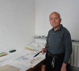 【已售】蒲家瑞四尺三开《松柏四季乃高风》