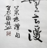 【已售】名家朱国林四尺《宠辱不惊闲看庭前花开花落》