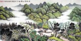 【已售】宁良成四尺山水画《雨后青山碧如玉》