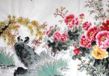 【已售】王宝钦六尺精品入册构图《国色天香》（询价）