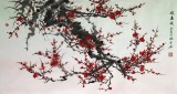【已售】何华贤三尺写意梅花《报春图》
