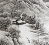 【已售】刘金河四尺精品《山乡雪韵》
