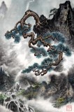 【已售】名家蒲家瑞三尺山水作品《腾云驾雾向甘泉》