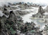 【已售】名家龙幼民大丈二山水《江山清绝胜中原》