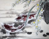 【已售】河南美协董书林四尺斗方卧室挂画《伴侣》