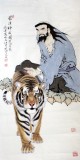 【已售】仿范曾四尺人物画《罗汉神威图》