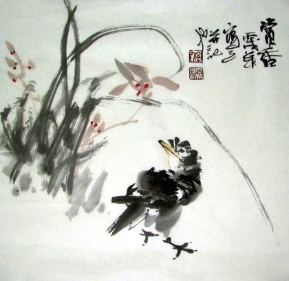 【已售】广西画院副院长谢韵南小品《赏香》