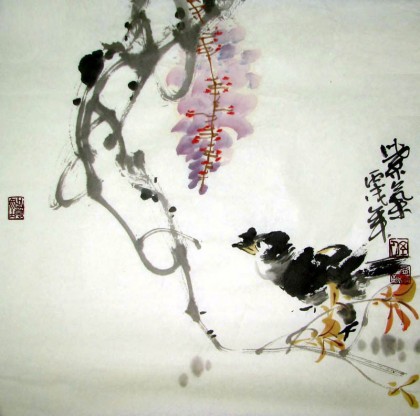 【已售】广西画院副院长谢韵南小品《紫气》