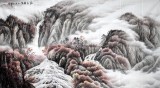 【已售】刘兴全六尺写意山水画《秋色胜览》