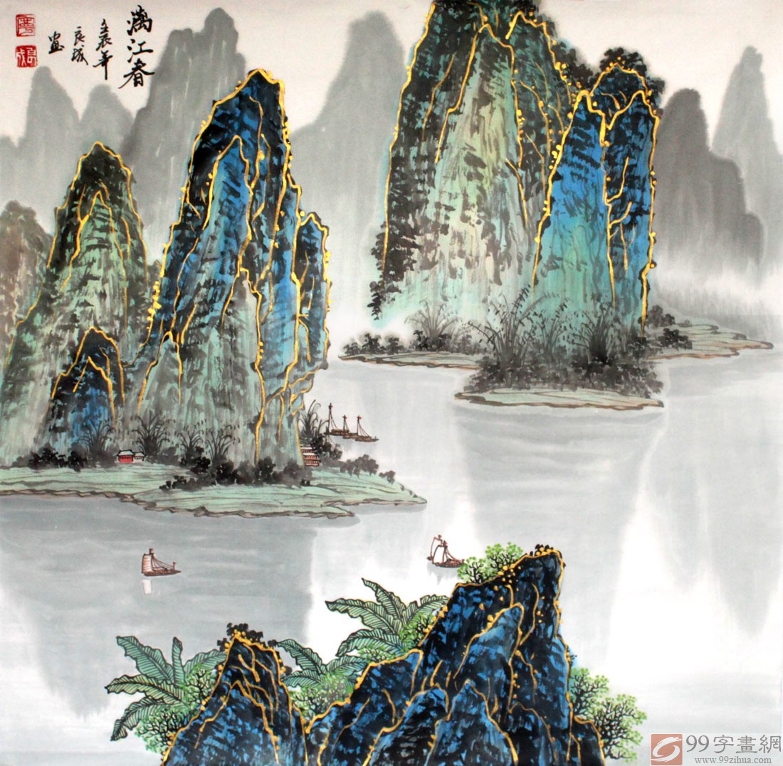 广西风景水墨山水画——桂林漓江及十万大山|摄影|风光摄影|灵动笃行 - 原创作品 - 站酷 (ZCOOL)