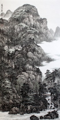 【已售】周武元四尺写意《夏日山居》