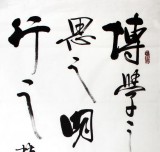 【已售】朱国林四尺办公室书法《博学之》
