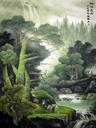 【已售】精品山水画《此径通幽》