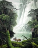 精品山水画《幽谷泉鸣》