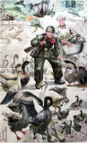 【已售】朝鲜画家 洪哲 人物画作品《军队生活》