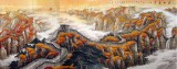 【已售】大丈六长城山水国画《层林尽染》（裱片）