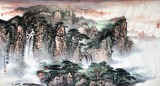【已售】实力派画家王凌云六尺山水画《黄山揽胜》