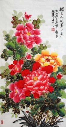 【已售】三尺国画牡丹《独占人间第一香》