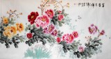 【已售】牡丹名家王宝钦六尺《富贵吉祥》(询价)
