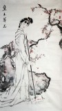 李立辰四尺红楼梦《黛玉葬花》河北著名仕女画家（询价）