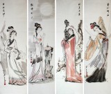 GS河北美协李立辰人物画《四美图》（询价）