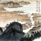 【已售】杜云祥四尺斗方山水《洞庭湖》