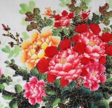 【已售】六尺客厅国画牡丹《花开贵人间》