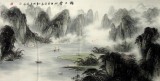 【已售】六尺斗方仕女图《相思》