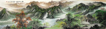【已售】小丈二巨幅山水画《江山如画》