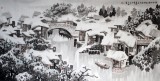 【已售】中国美协王石帆六尺山水《瑞雪江南云烟图》(询价)