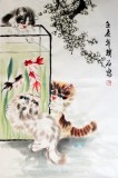 【已售】儿童卧室 国画猫