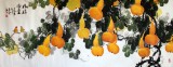 【已售】小六尺风水葫芦图《福禄满堂》