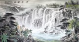 【已售】张宏达六尺山水《江山如画》