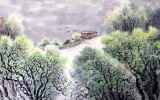 【已售】朝鲜一级艺术家 李光哲《大同江畔的夏天》