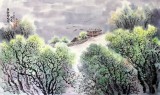 【已售】朝鲜一级艺术家 李光哲《大同江畔的夏天》