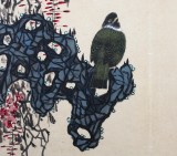 【已售】著名画家吕正明四尺三开《紫藤》