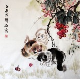 【已售】四尺斗方精品猫趣图