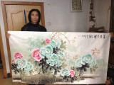 QA王宝钦六尺精品牡丹图《富贵吉祥》(询价)