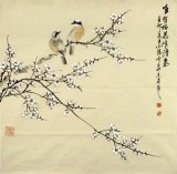 【已售】著名画家王向阳四尺斗方作品《唯有梅花寒清香》