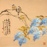 【已售】著名画家王向阳四尺斗方作品《紫藤》(询价)