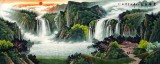 【已售】小八尺聚宝盆山水《泉源广长》