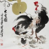 QA王宝钦三尺花鸟画《大吉图》(询价)